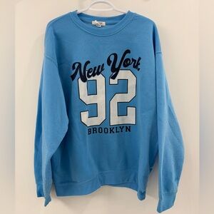 New York 92 Brooklyn - Blue Crewneck Sweater - XL